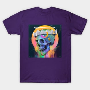 King Skull art T-Shirt